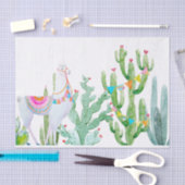Tissue Paper Wrapping Boho Llama Bohemisch Cacti d Seidenpapier (Handwerk)