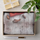 Tissue Paper Wrapping Country Wood Key to my Heart Seidenpapier (Geschenk)