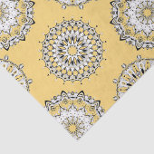 Tissue Paper Yellow Mandalases Seidenpapier (Detail)