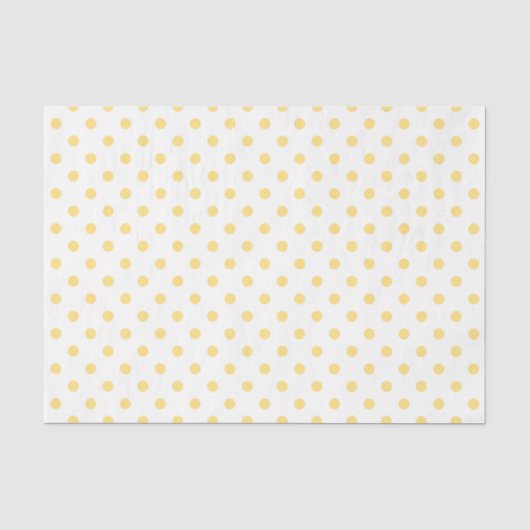 Tissue Paper Yellow Punkte Seidenpapier (Vorderseite)