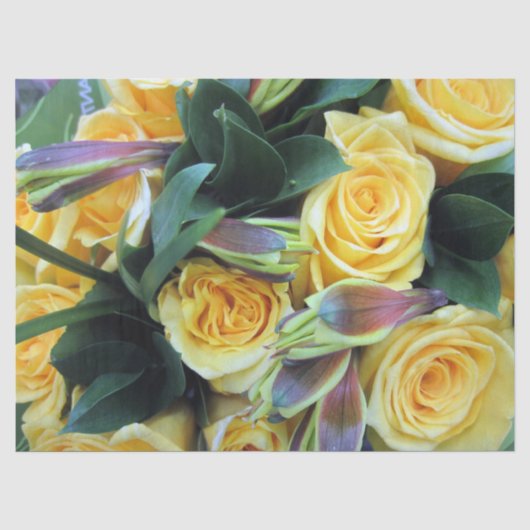 Tissue Paper Yellow Roses Seidenpapier (Vorderseite)