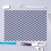Tissue Paper zu Navy Blue und White Herringbone Seidenpapier (Handwerk)
