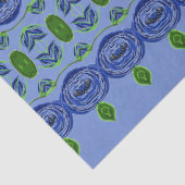 Tissue Paper zum Blue Gemustert Happy Mütter Day Seidenpapier (Detail)