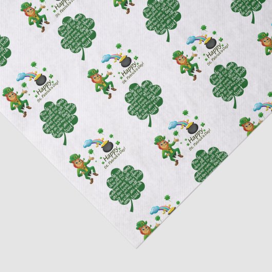 Tissue Paper zum St. Patrick's Day Seidenpapier (Ausschnitt)