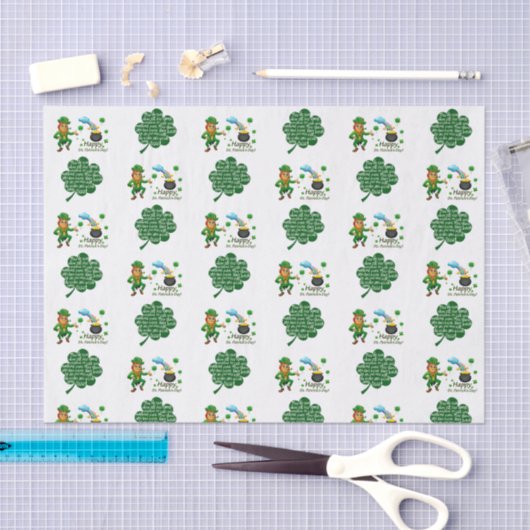 Tissue Paper zum St. Patrick's Day Seidenpapier (Handwerk)