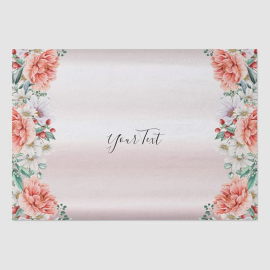 Tissue Paper zur Blume von Wasserfarben Seidenpapier (Vorderseite)