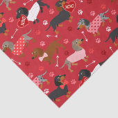 Tissue Paper zur Dackel Valentine Seidenpapier (Ausschnitt)