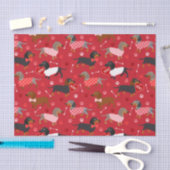 Tissue Paper zur Dackel Valentine Seidenpapier (Handwerk)