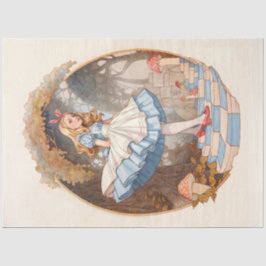 Tissue Paper zur Vintagen Alice im Wunderland Seidenpapier