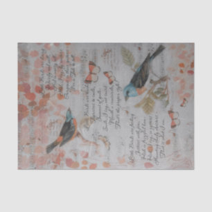 Tissue-Papier-Decoupage - Singe ein Lied Seidenpapier