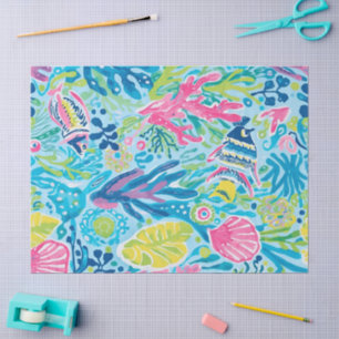 Tissue-Papier in stilvoller Grafik Seidenpapier