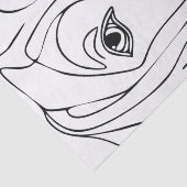 Tissue-Papier mit Doggen Seidenpapier (Detail)