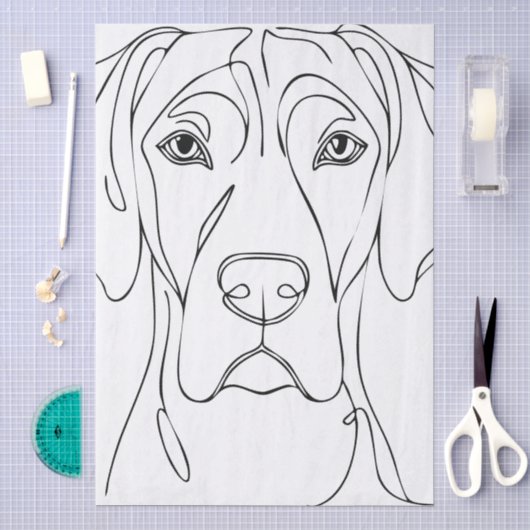 Tissue-Papier mit Doggen Seidenpapier (Handwerk)