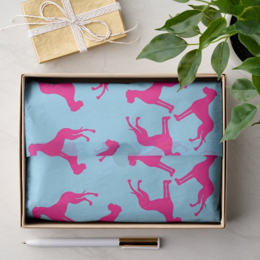 Tissue-Papier mit Doggen Seidenpapier (Geschenk)