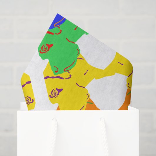 Tissue-Papier mit Doggen Seidenpapier (Geschenk Tasche)