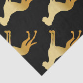 Tissue-Papier mit Doggen Seidenpapier (Detail)