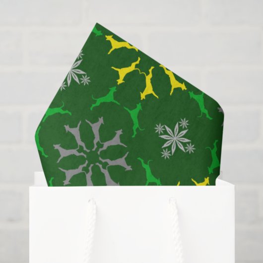 Tissue-Papier mit Doggen Seidenpapier (Geschenktüte)