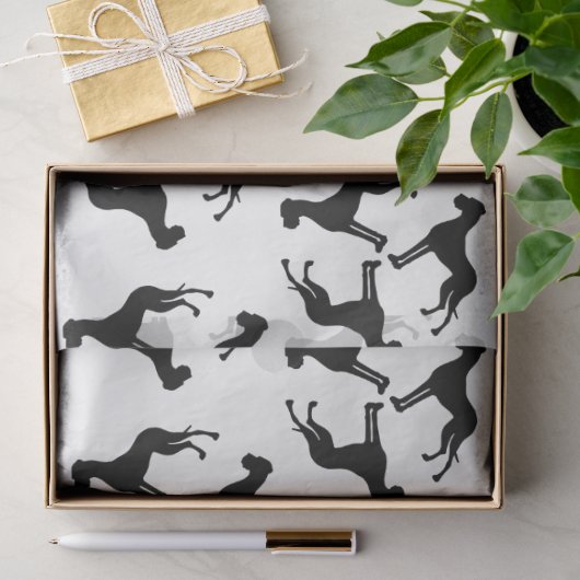 Tissue-Papier mit Doggen Seidenpapier (Geschenk)