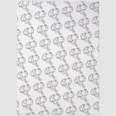 Tissue-Papier mit Doggen Seidenpapier (Vorderseite)
