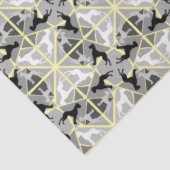 Tissue-Papier mit Doggen Seidenpapier (Ausschnitt)
