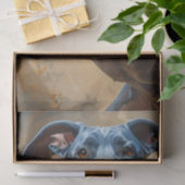 Tissue-Papier mit Doggen Seidenpapier (Geschenk)