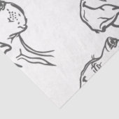 Tissue-Papier mit Doggen Seidenpapier (Ausschnitt)