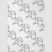 Tissue-Papier mit Doggen Seidenpapier (Vorderseite)