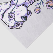 Tissue-Papier mit Doggen Seidenpapier (Detail)