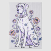 Tissue-Papier mit Doggen Seidenpapier (Vorderseite)