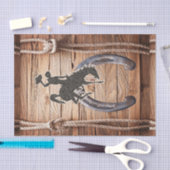 Tissue Rodeo Cowboy Rope Saddle Seidenpapier (Handwerk)