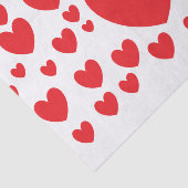 Tissue (rote Herzen) Seidenpapier (Ausschnitt)