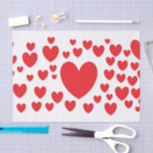 Tissue (rote Herzen) Seidenpapier (Handwerk)