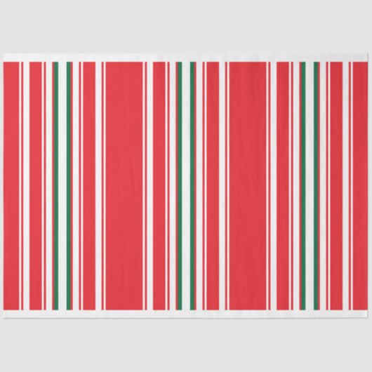 Tissue (rote und grüne Streifen) Seidenpapier (Vorderseite)