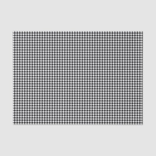 Tissue Sheets, Black White Houndstooth Pattern Seidenpapier (Vorderseite)
