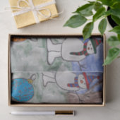 Tissue & Snowmen Seidenpapier (Geschenk)