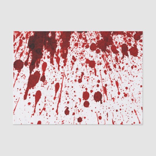 Tissue Wrapping Blood Spritzer Vampire Gothi Seidenpapier (Vorderseite)