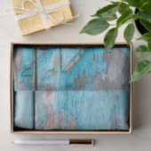 Tissue Wrapping Blue Wood Barn Door Stiefel Seidenpapier (Geschenk)