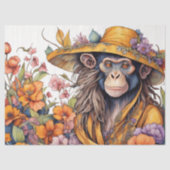 Tissuepapier Flower hat Monkey see monkey do Seidenpapier (Vorderseite)