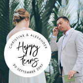 Tissues for Your Happy Tears Wedding Sticker | Min