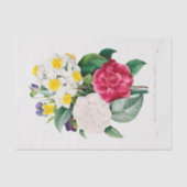 TISSUPAPIER: CAMELLIA NARCISSUS & PANSY SEIDENPAPIER (Vorderseite)