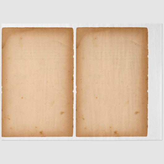 TISSUPAPIER : DÉCOUPAGE ; ALTES PAPIER (Vorderseite)