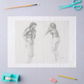 TISSUPAPIER : FRAUENSTUDIE : EDWARD BURNE JONES SEIDENPAPIER (Basteln)