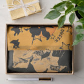 TISSUPAPIER HALLOWEEN AUF DEM BROOM SEIDENPAPIER (Geschenk)