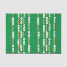 TISSUPAPIER JAPANISCHES WOODBLOCK-MUSTER IN GRÜNEN SEIDENPAPIER