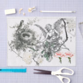 TISSUPAPIER MIT ANGEL UND BIRD SEIDENPAPIER (Handwerk)