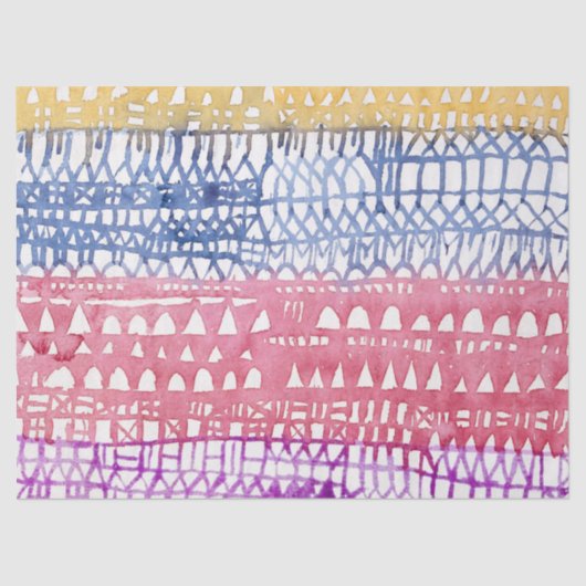 TISSUPAPIER : PAUL KLEE SEIDENPAPIER (Vorderseite)