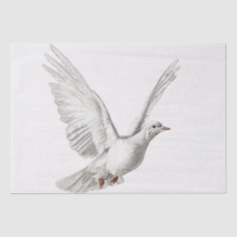 TISSUPAPIER : VINTAGE CHRISTMAS DOVE SEIDENPAPIER