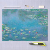 TISSUPAPIER:WASSERLILIEN: MONET SEIDENPAPIER (Handwerk)