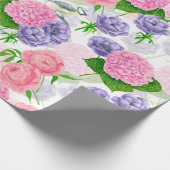 Tit-Vogel und Blume-Packpapier Geschenkpapier (Ecke)