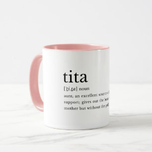 Tita Definition Filipina Tante Geschenk Tasse